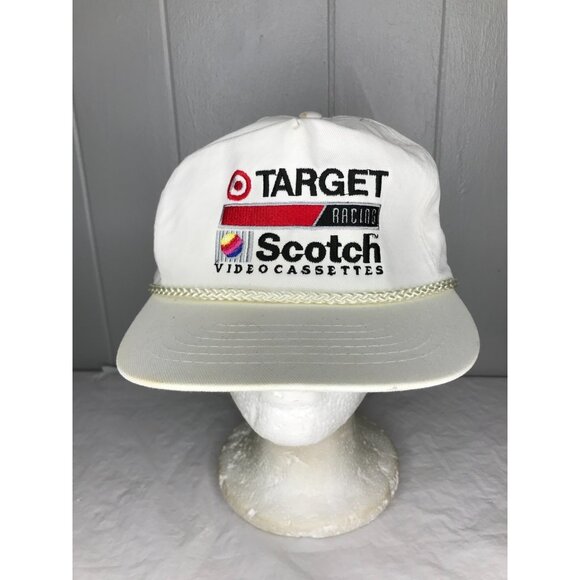 Vintage Target Chip Ganassi Scotch Cassette Racing white rope Snapback KC Hat - Picture 1 of 6